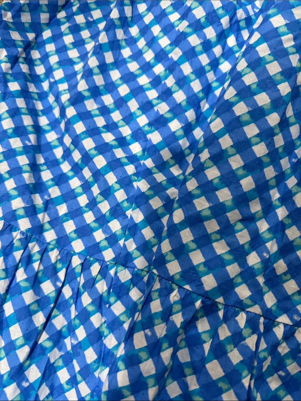 Lilly Pulitzer Shylee Cotton Maxi Dress in the "Boca Blue Double Checking" print - Picture 4 of 5